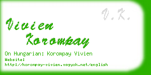 vivien korompay business card